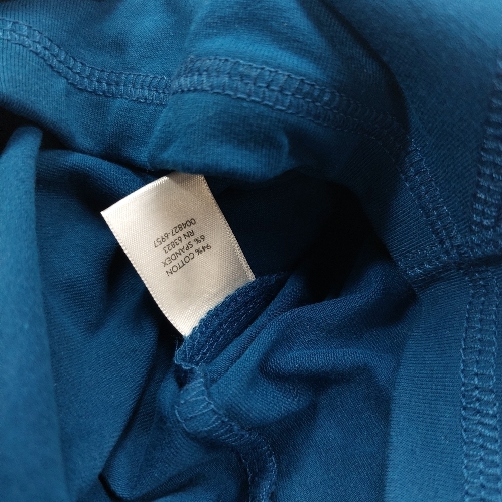 CHRISTOPHER & BANKS WOMEN'S BLUE ZIP FRONT LONG SLEEVE ACTIVE WEAR HOODIE SIZE S - Picture 2 of 7